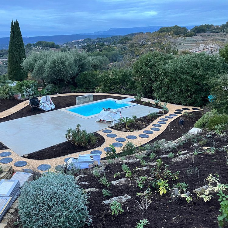 Création paysagère (en cours) © Le Castor des Pins Création paysagère (en cours) © Le Castor des Pins